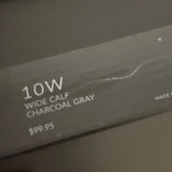 Lane Bryant Women’s Over the Knee Boot w/ Metal Ornament Charcoal Gray 10W NWT - Picture 9 of 9